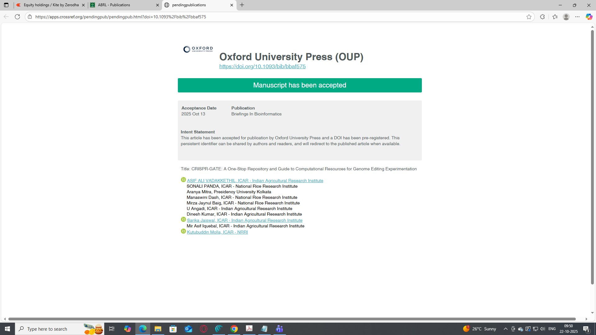 CRISPR-GATE: A One-Stop Repository and Guide to Computational Resources for Genome Editing Experimentation